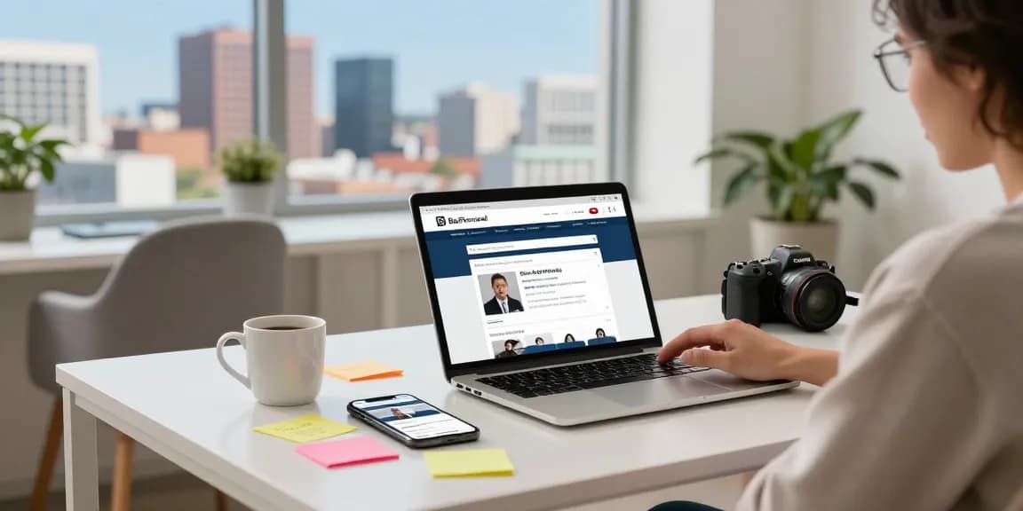Explore BedPersonal's user-friendly classified ads in a bright workspace.
