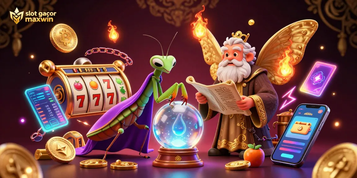 Engage with slot gacor maxwin in an electrifying 3D scene filled with vibrant casino elements.
