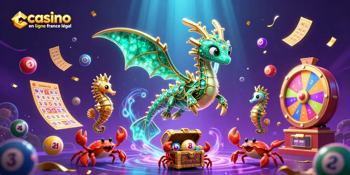 Vivez l'excitation du casino en ligne légal en France avec des dragons et des jeux colorés.