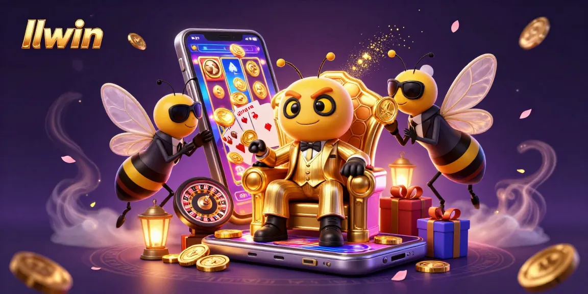 Experience thrilling gaming with LLWIN's vibrant 3D casino scene featuring dynamic characters and slot excitement.