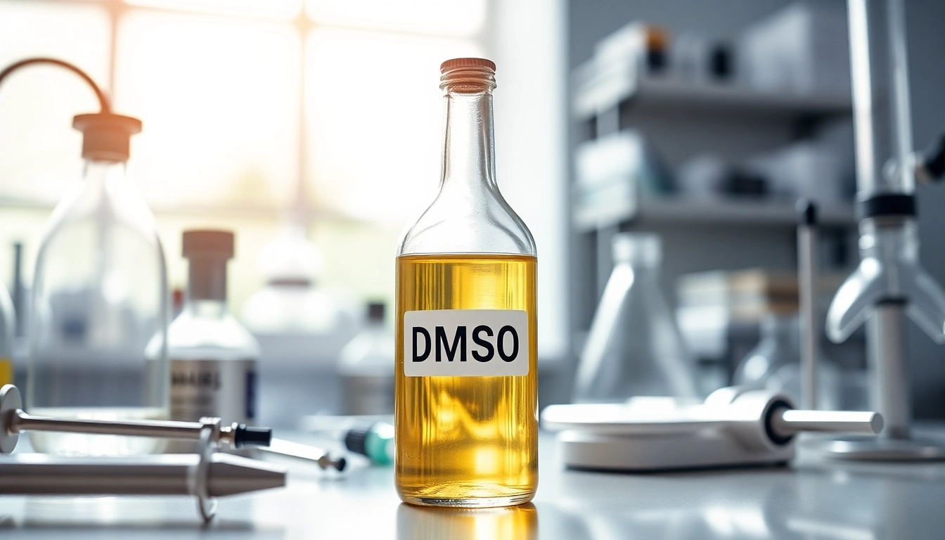 Highlighting the benefits of drinking dmso in a professional laboratory setting with DMSO and scientific tools.