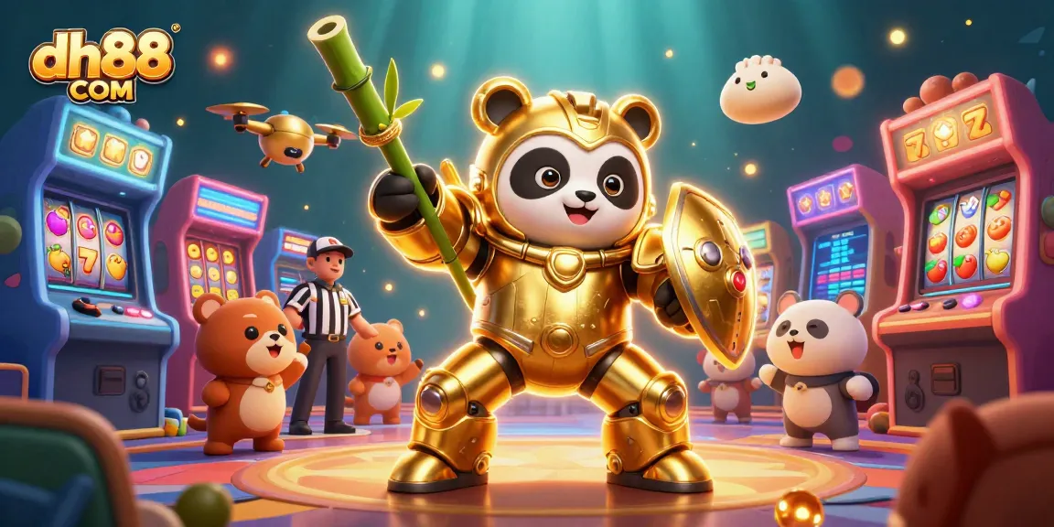 Experience thrilling gameplay at dh88 COM with golden panda mech in a dynamic casino setting.