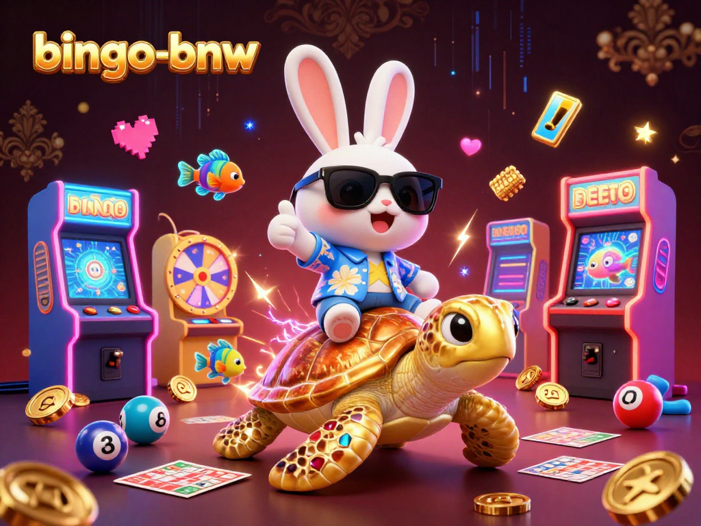 Bingo-bnw players enjoying vibrant 3D interaction with dynamic bingo elements and characters.