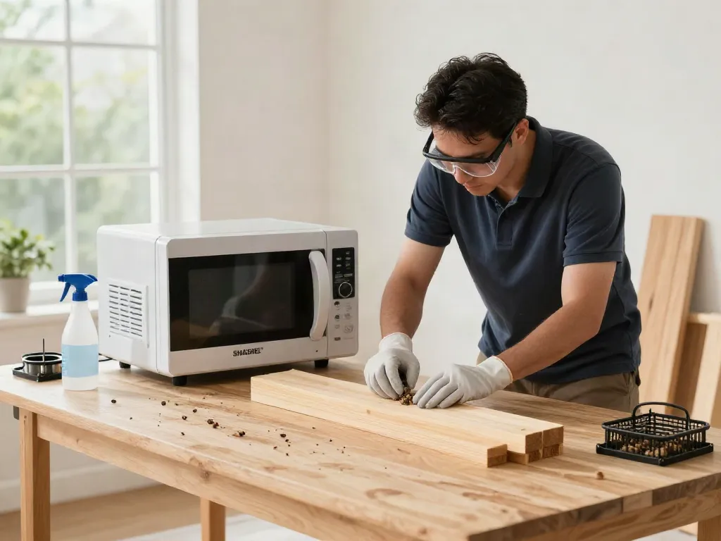 Using SHASHEL® microwave technology for quick and eco-friendly wood insect elimination