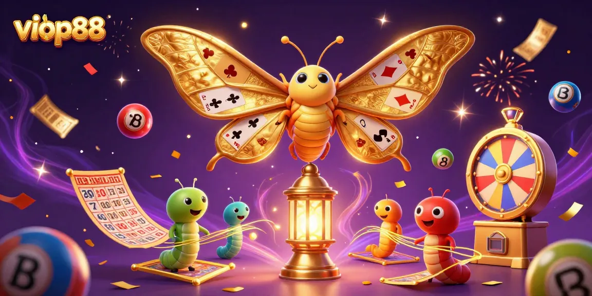Experience thrilling gameplay at viop88 with vibrant lottery elements and dynamic casino scenes.