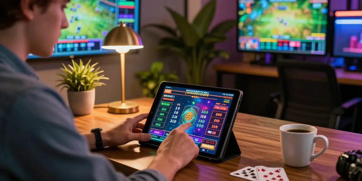 Dewatogel online gaming experience with player placing bets in modern digital space.