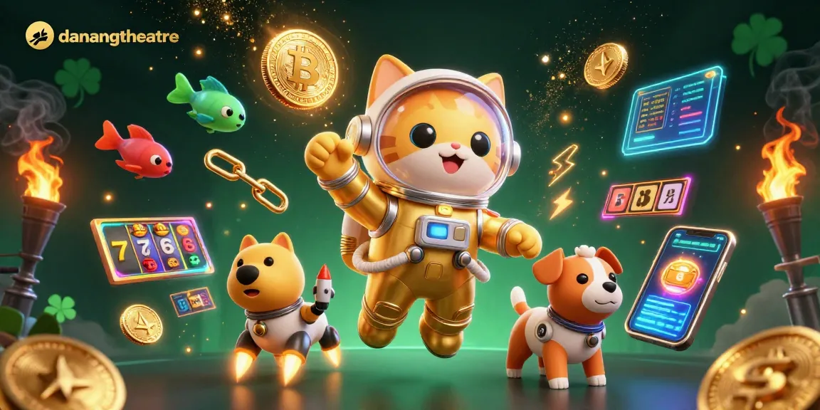 Experience exhilarating gameplay in the danangtheatre casino with vibrant visuals of alien characters and crypto elements.