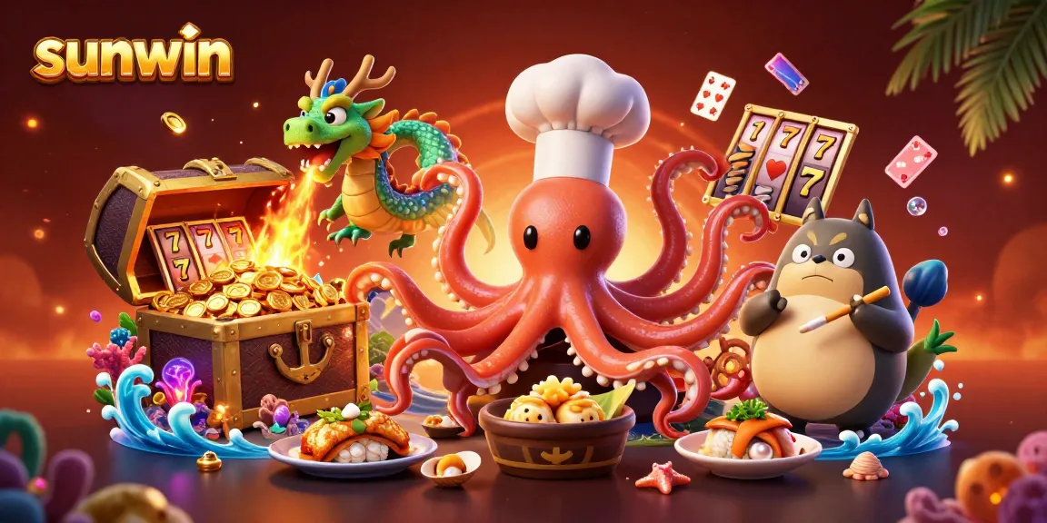 Immerse in sunwin's vibrant casino world, experiencing slots excitement with unique characters.