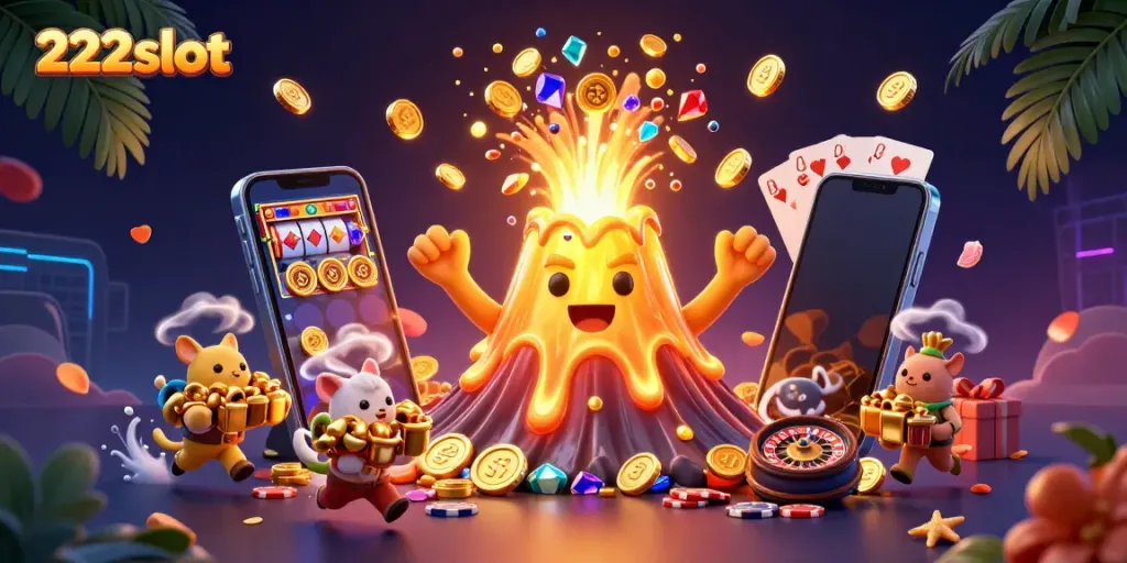 Meraih kemenangan besar di 222slot dengan harta karun dan fitur menarik.