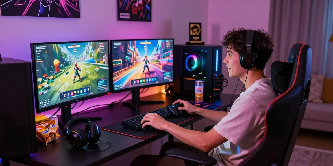 Pengalaman bermain di GOKIL33 dengan gamer antusias, setup gaming yang modern dan suasana nyaman.