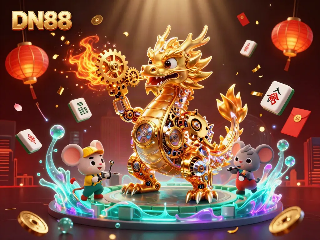 Experience thrilling gameplay with DN88’s vibrant 3D casino scene featuring unique elements