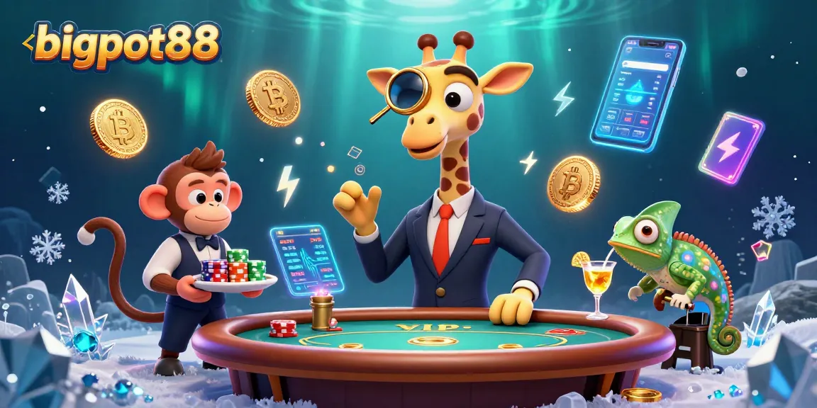 Engage in thrilling games at bigpot88 with high-roller giraffes and vibrant cryptocurrencies.