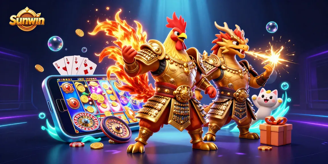 Experience thrilling gameplay with Sunwin's spectacular casino elements and vibrant characters.
