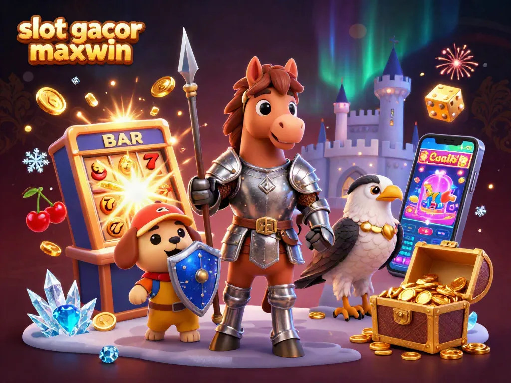 Menggandakan kemenangan di slot gacor maxwin dengan karakter ksatria dan mesin slot yang memukau