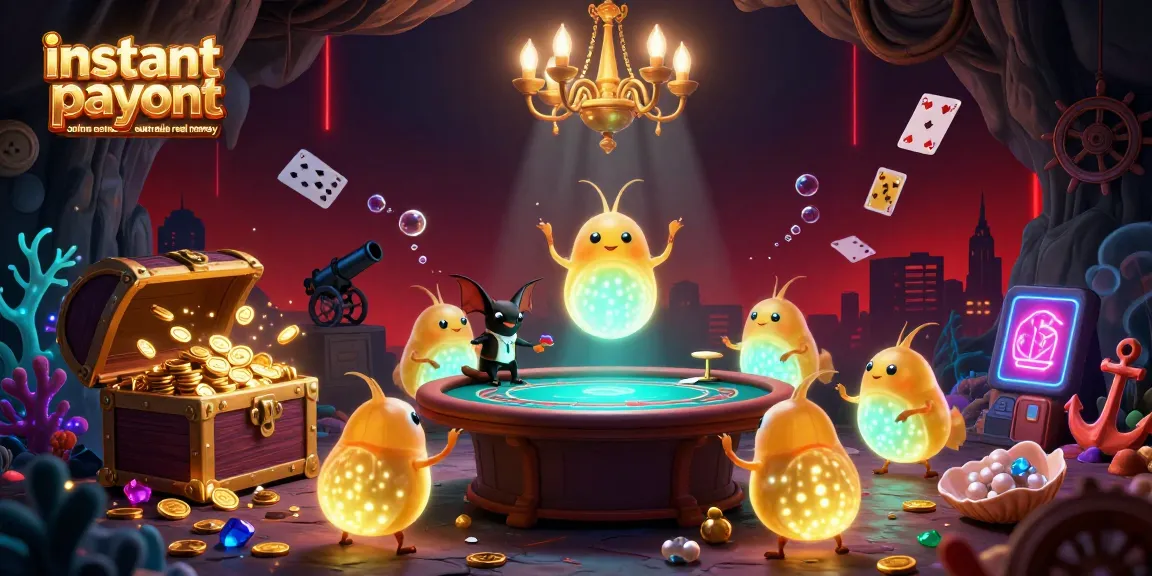 Experience fast payouts with instant payout online casinos Australia real money, showcasing a vibrant cave casino scene.