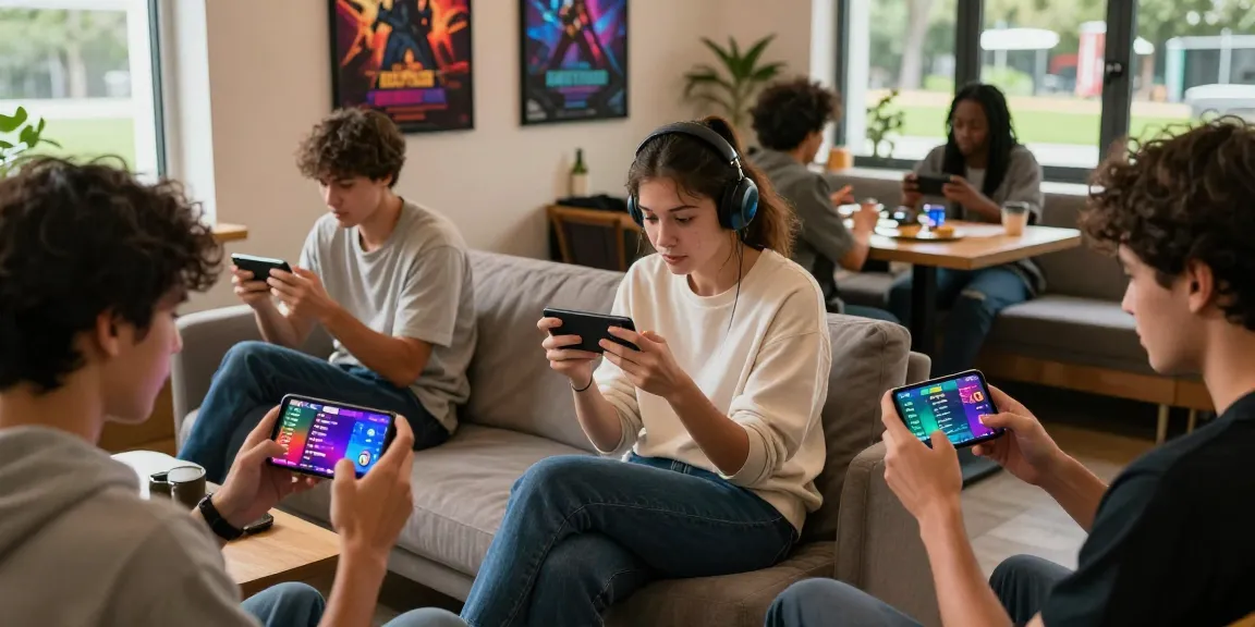 Diverse players engaged in competitive online gameplay on MANTRA88 login, showcasing vibrant smartphone screens and energetic atmosphere.