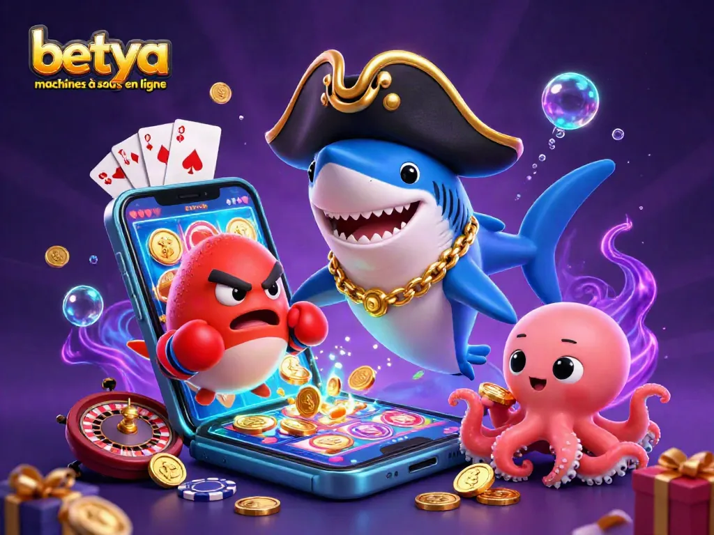 Engage with betya machines à sous en ligne featuring animated characters and dynamic casino elements