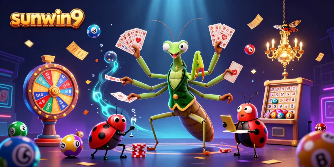 sunwin9 offers an exciting casino experience with vibrant elements and engaging characters