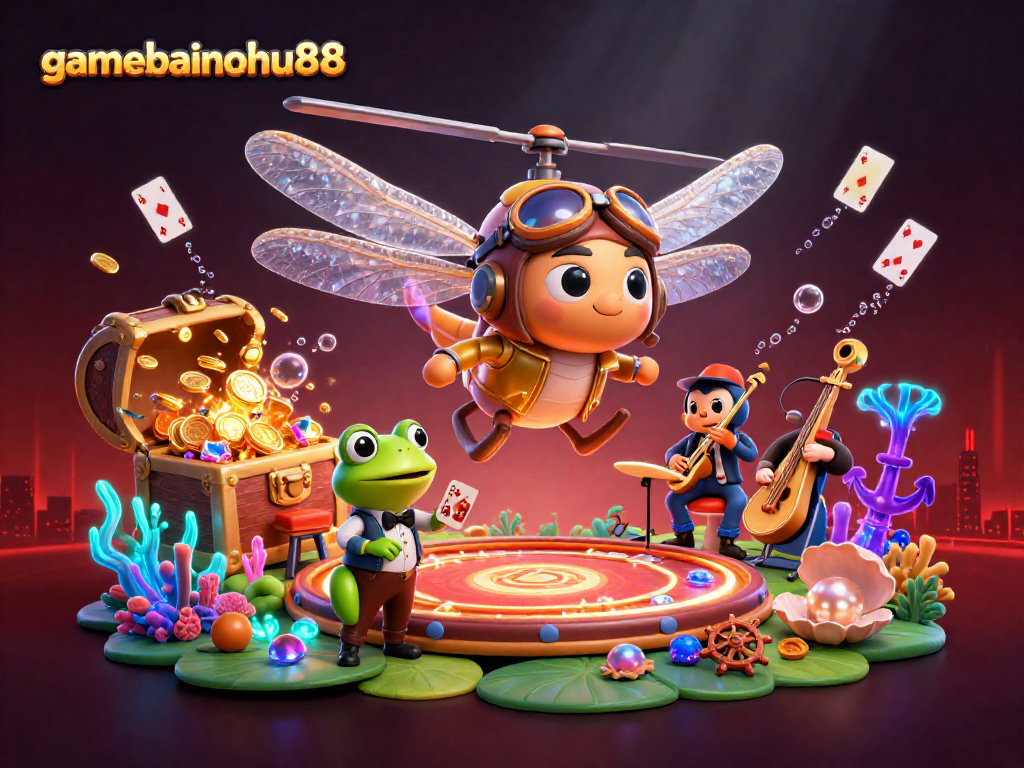 Bet big with gamebainohu88 as you join the dragonfly pilot in the lily pad casino!