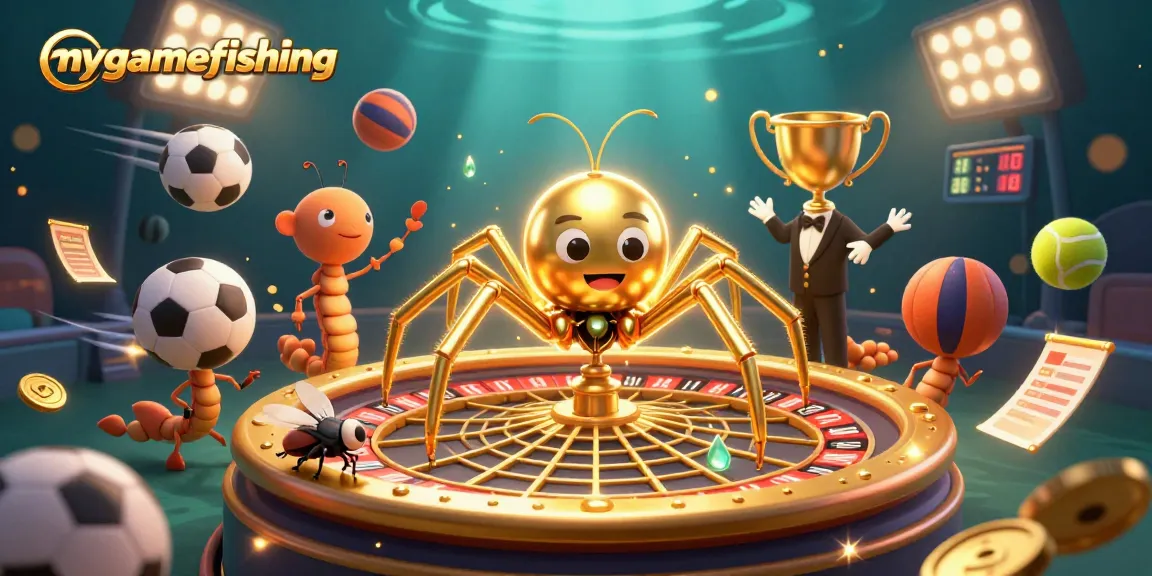Bet on exciting mygamefishing moments with 3D cartoon characters in an underwater casino rush.