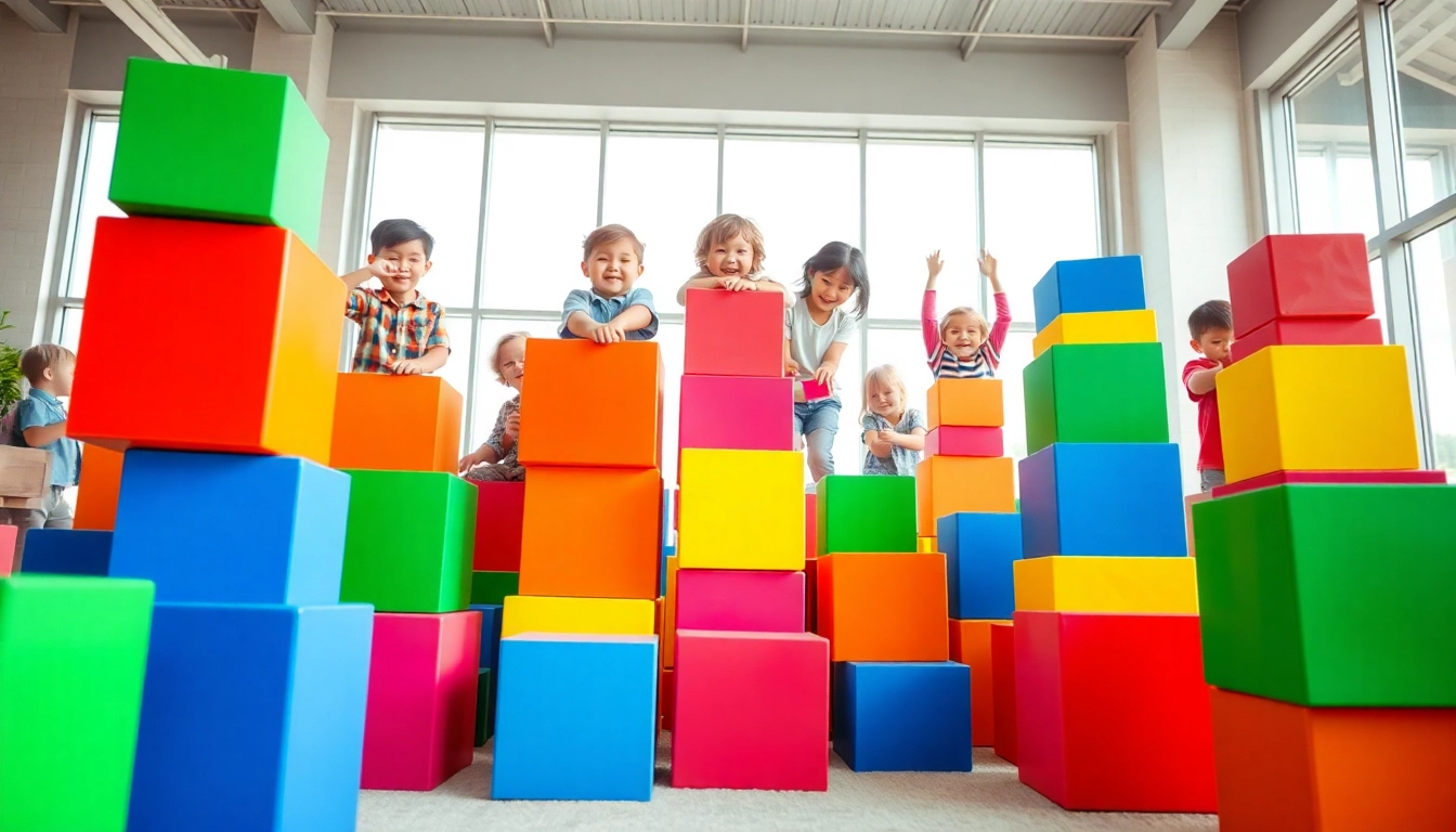 Discover more creative ways for children to enjoy giant building blocks indoors through imaginative play.