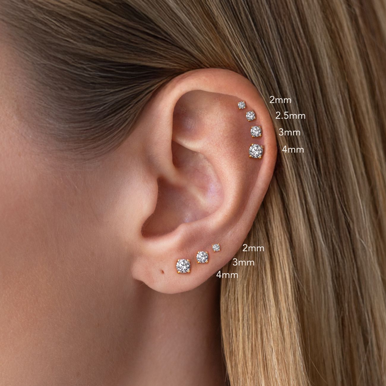 White gold piercing designs inspired by Swiss precision and luxury