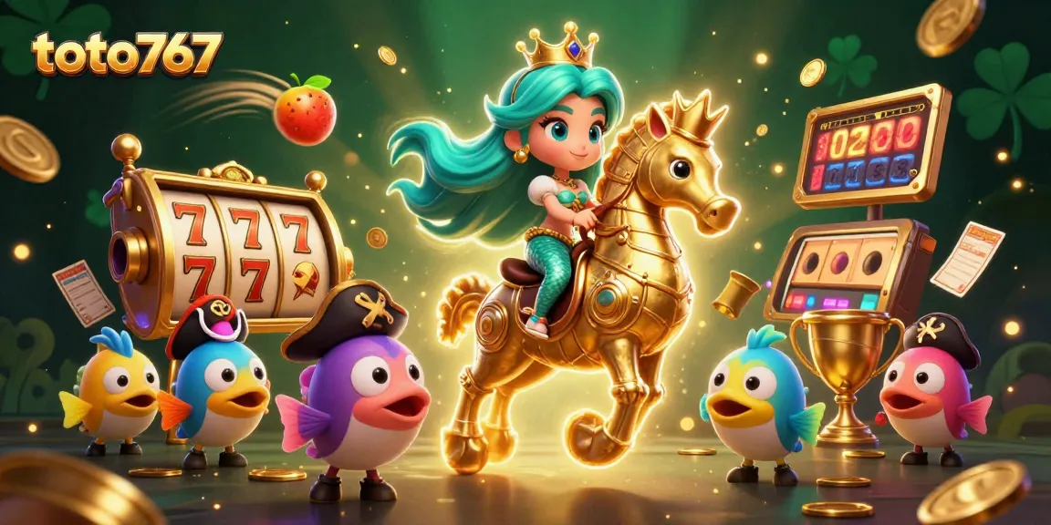 Toto767 menawarkan pengalaman bermain yang menarik dengan slot, simbol keberuntungan, dan jackpot yang memikat.