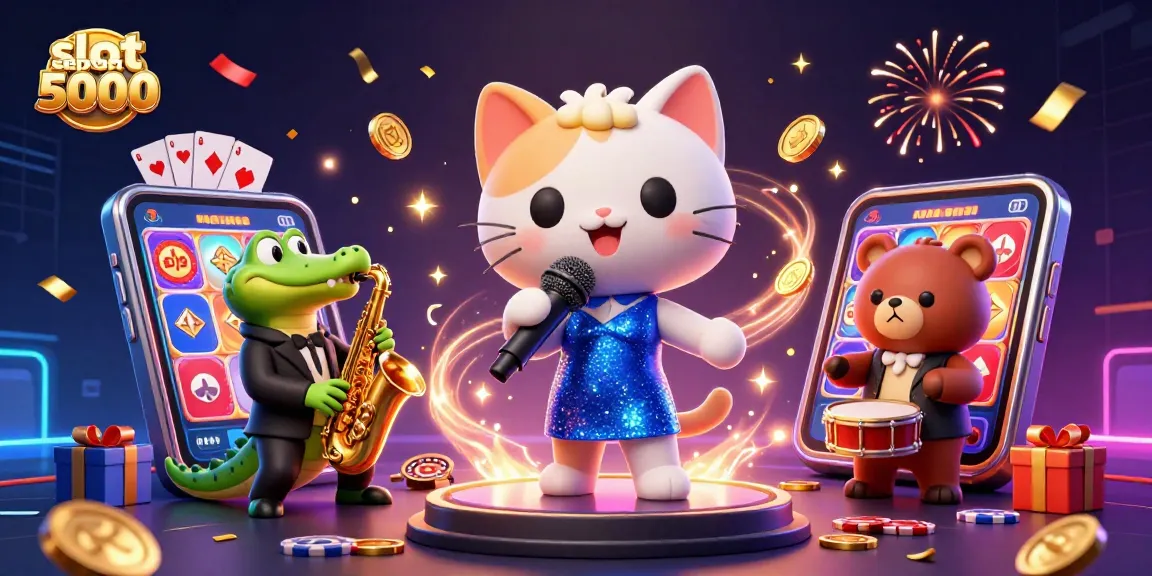 Slot deposit 5000 menciptakan momen seru dengan kucing penyanyi jazzy, buaya, dan anak beruang di kasino.