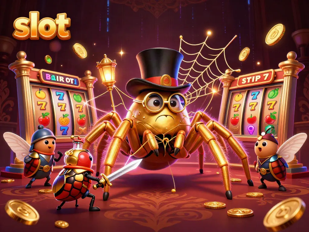 Menangkan jackpot slot dengan tarantula emas dan ksatria belebas di kasino.